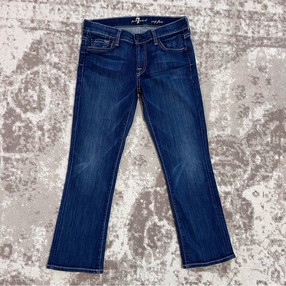 7 For All Mankind Crop Flare jeans Women’s size 27
